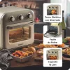 Ariete 4632 Oro gruzdintuvė ir orkaitė Vintage, 1400W, 2viename, Talpa 16L, Priedai, Laikmatis 60 min., Dvigubas stiklas, Smėlio spalva