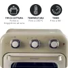 Ariete 4632 Oro gruzdintuvė ir orkaitė Vintage, 1400W, 2viename, Talpa 16L, Priedai, Laikmatis 60 min., Dvigubas stiklas, Smėlio spalva