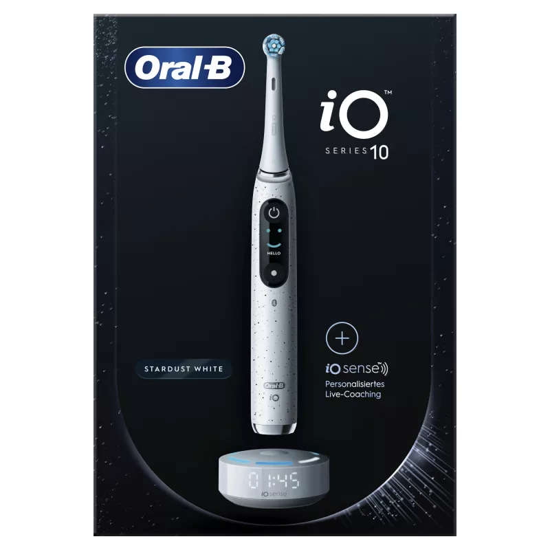 Oral-B iO Series 10 suaugusiųjų sukamoji-osciliuojanti dantų šepetėlis Baltas