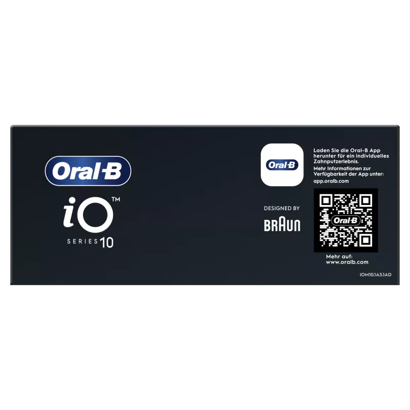 Oral-B iO Series 10 suaugusiųjų sukamoji-osciliuojanti dantų šepetėlis Baltas