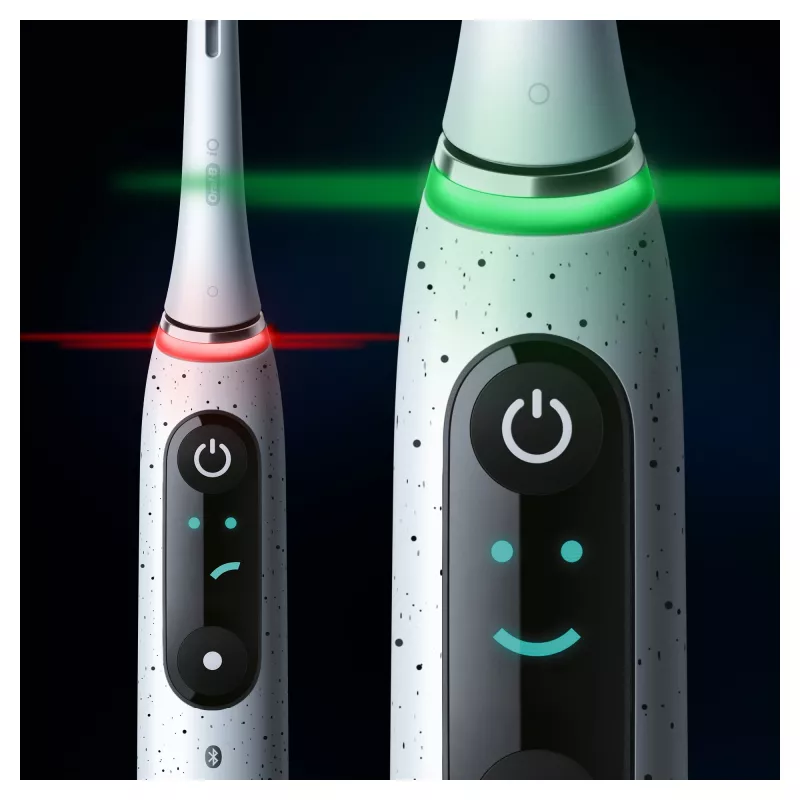 Oral-B iO Series 10 suaugusiųjų sukamoji-osciliuojanti dantų šepetėlis Baltas