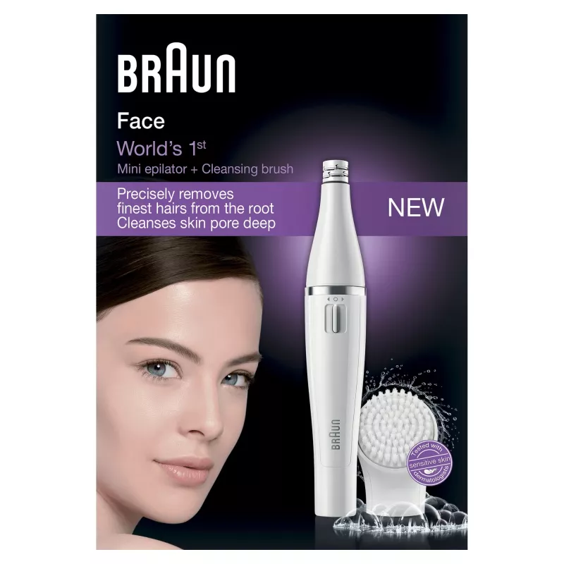 Epiliatorius veidui Braun Face 810+ White
