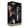 Braun BeardTrimmer 9 BT9520 barzdaskutė, baterija 52, 2 cm, šlapiam ir sausam naudojimui, juoda, pilka