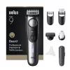 Braun BeardTrimmer 9 BT9520 barzdaskutė, baterija 52, 2 cm, šlapiam ir sausam naudojimui, juoda, pilka