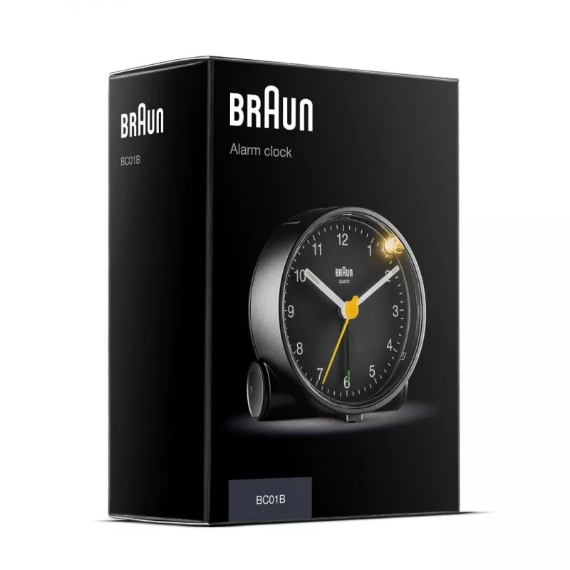 Braun BC01B kvarcinis žadintuvas juodas