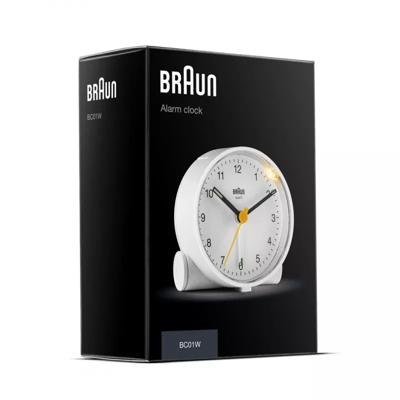 Braun BC01W kvarcinis žadintuvas baltas