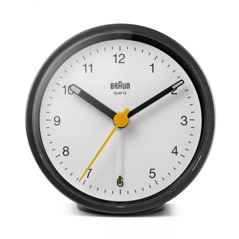 Braun BC12BW kvarcinis žadintuvas juodas, baltas