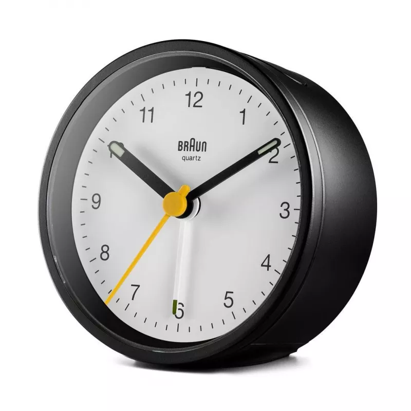 Braun BC12BW kvarcinis žadintuvas juodas, baltas
