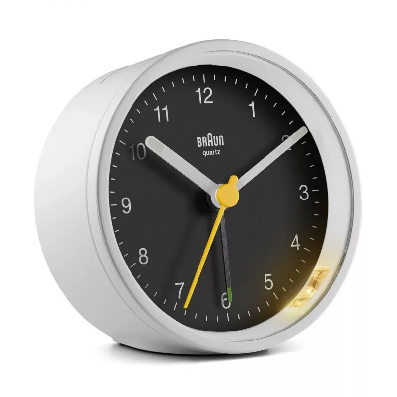 Braun BC12WB kvarcinis žadintuvas juodas, baltas