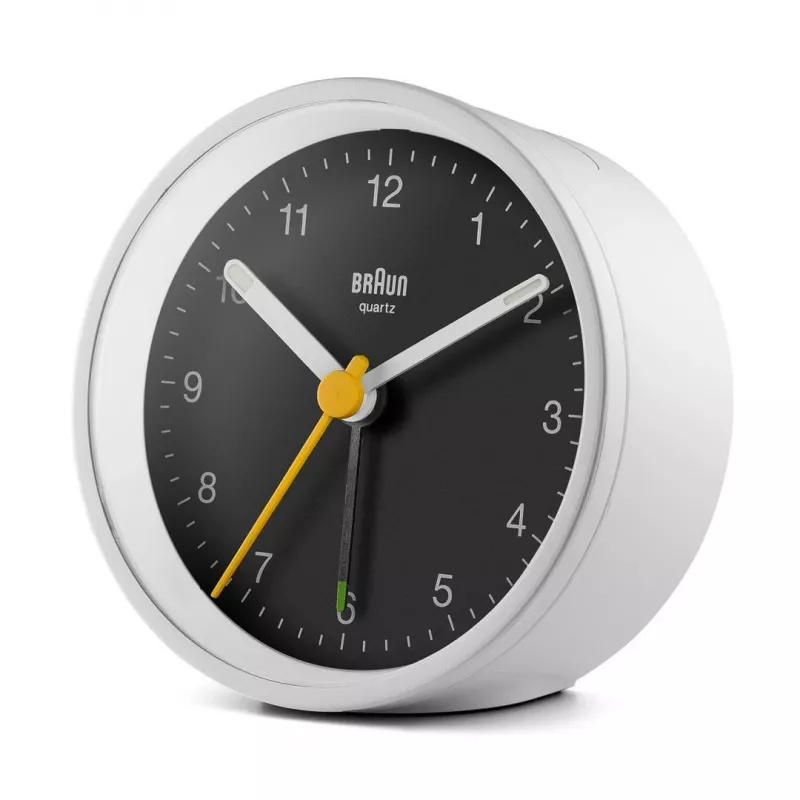 Braun BC12WB kvarcinis žadintuvas juodas, baltas
