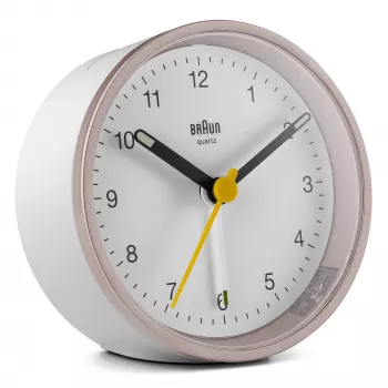 Braun BC12 kvarcinis žadintuvas rožinė, balta