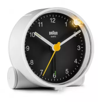 Braun BC01WB kvarcinis žadintuvas juodas, baltas