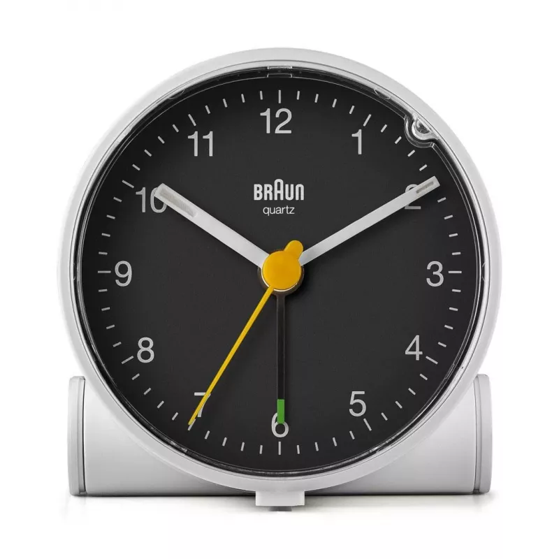 Braun BC01WB kvarcinis žadintuvas juodas, baltas