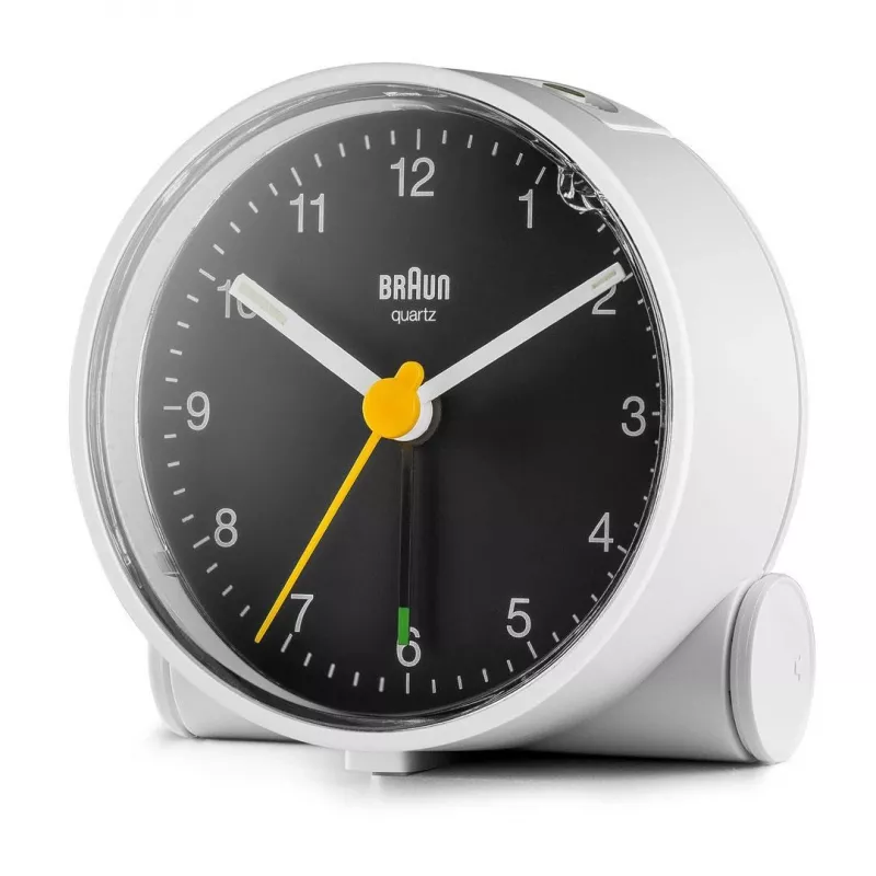 Braun BC01WB kvarcinis žadintuvas juodas, baltas