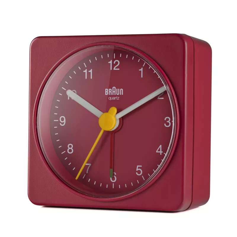 Braun BC02R žadintuvas, kvarcinis, raudonas