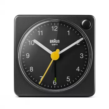 Braun BC02XB žadintuvas Kvarcinis analoginis žadintuvas Juodas