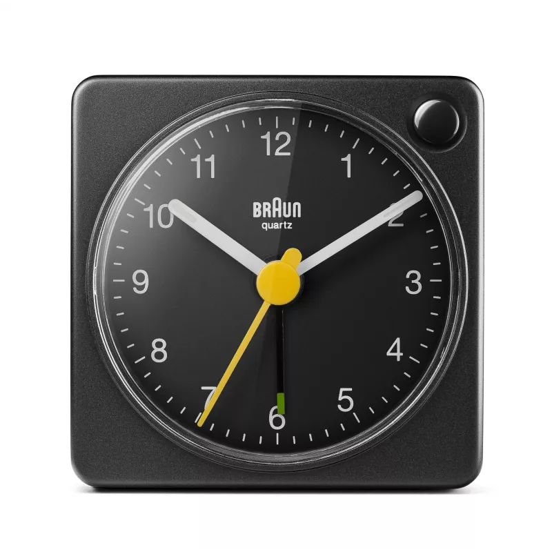 Braun BC02XB žadintuvas Kvarcinis analoginis žadintuvas Juodas