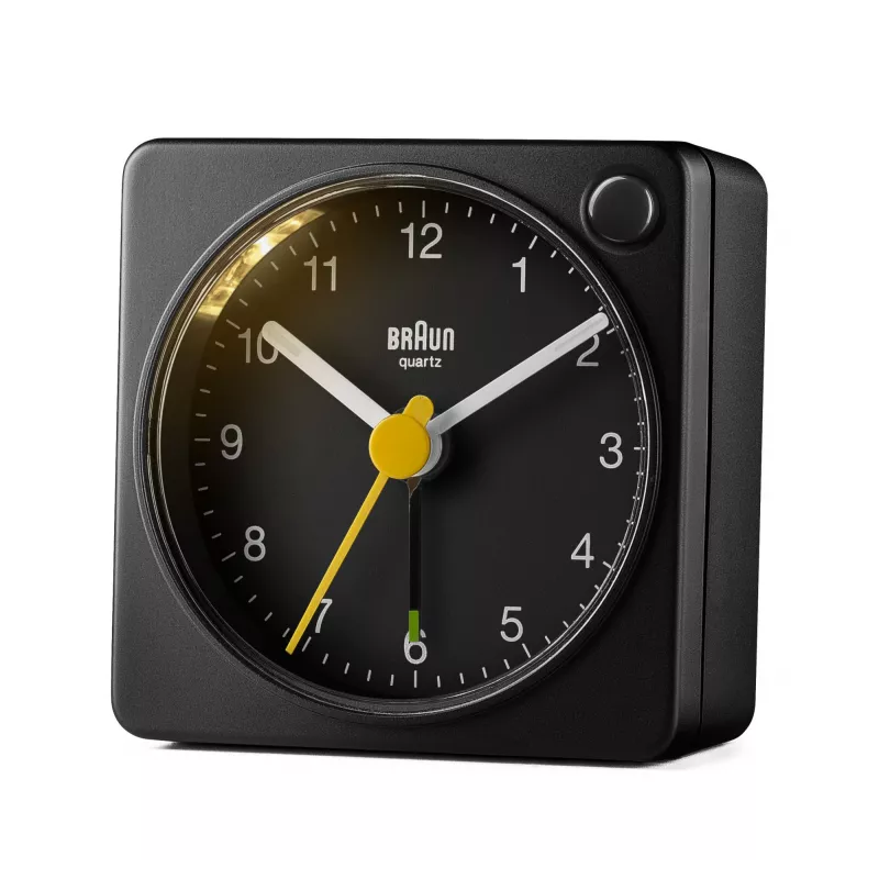 Braun BC02XB žadintuvas Kvarcinis analoginis žadintuvas Juodas