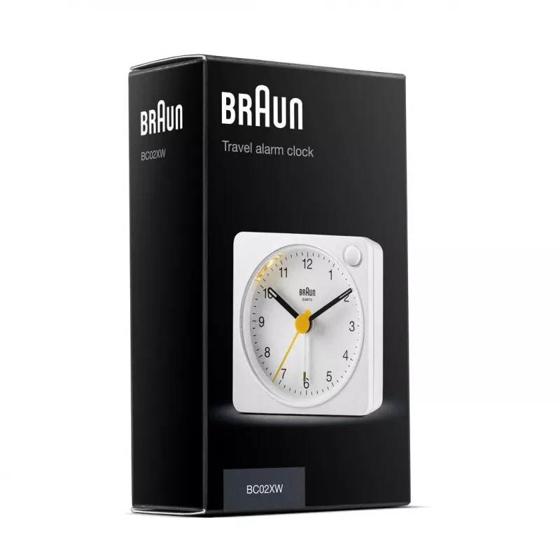 Braun BC02XW kvarcinis žadintuvas baltas