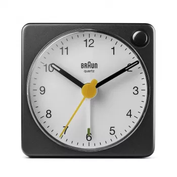 Braun BC02XBW analoginis kvarcinis žadintuvas juoda, balta