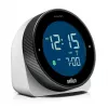 Braun BC24W-DCF radijo bangomis valdomas laikrodis ant sienos / stalo, stačiakampis, juodas, baltas