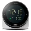 Braun BC24W-DCF radijo bangomis valdomas laikrodis ant sienos / stalo, stačiakampis, juodas, baltas