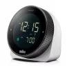 Braun BC24W-DCF radijo bangomis valdomas laikrodis ant sienos / stalo, stačiakampis, juodas, baltas