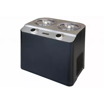 Unold Doppio ledų gaminimo aparatas su kompresoriumi 2,4 l 250 W juodas, satino plienas