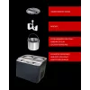 Unold Doppio ledų gaminimo aparatas su kompresoriumi 2,4 l 250 W juodas, satino plienas