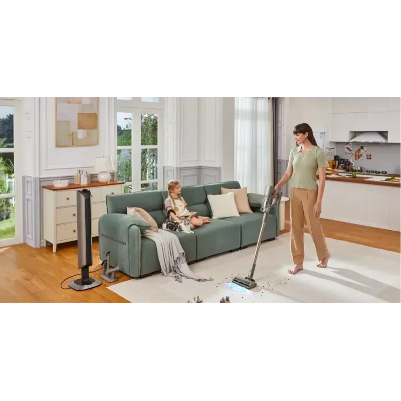 Siurblys Dreame Z10 2-in-1 lazdinis, akumuliatorinis, sausas, putplasčio ir mikrofiltras, be maišelio, 0,5 l, 481 W, smėlio spalvos, 2900 mAh