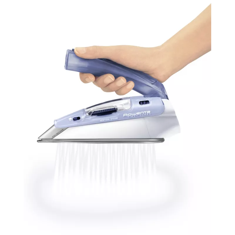Rowenta DA1510F1 kelioninis lygintuvas su garo funkcija, Microsteam 200 padas, 1000 W, mėlyna, balta