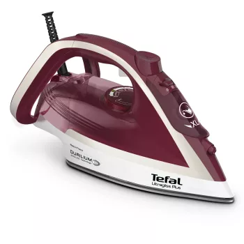 Tefal Ultimate Pure FV6810 garinis lygintuvas 2800 W raudonas, sidabrinis