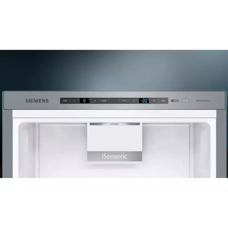 Šaldytuvas-šaldiklis Siemens iQ500 KG39E8IBA laisvai pastatomas 343 L Nerūdijantis plienas