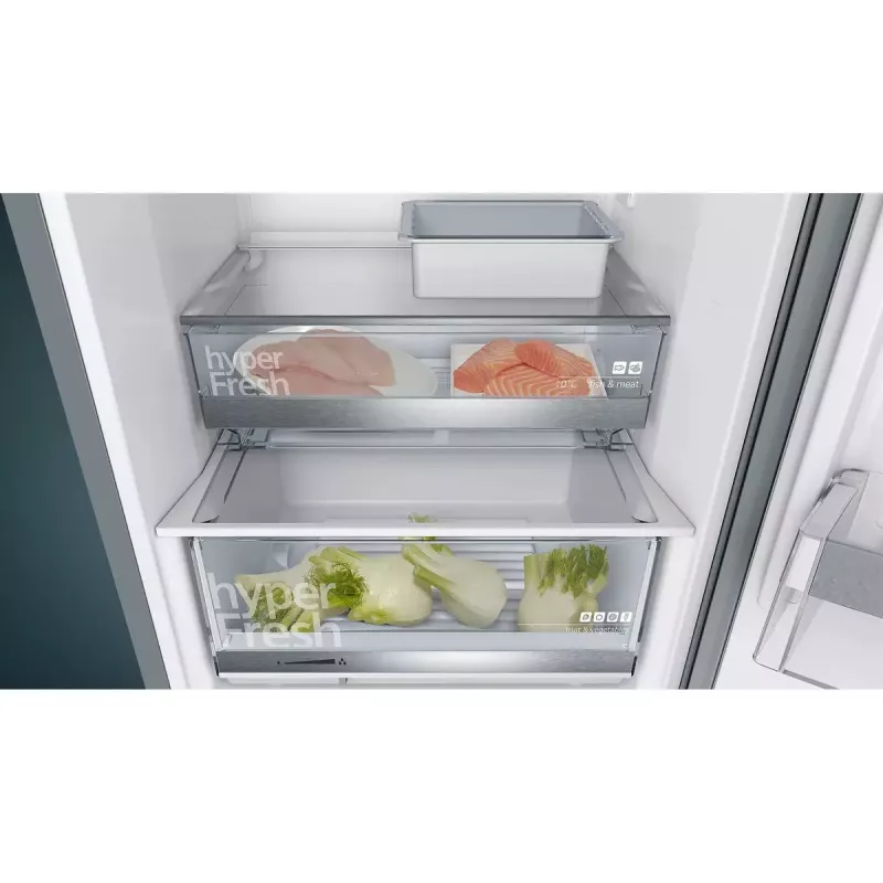 Šaldytuvas-šaldiklis Siemens iQ500 KG39E8IBA laisvai pastatomas 343 L Nerūdijantis plienas