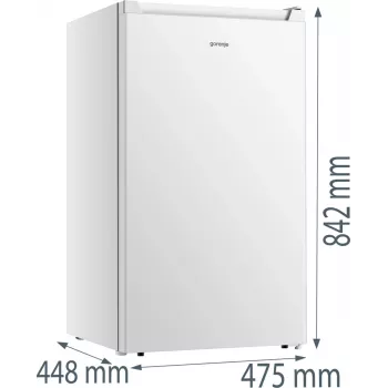 Šaldiklis vertikalus Gorenje F39EPW4, 61 L, baltas