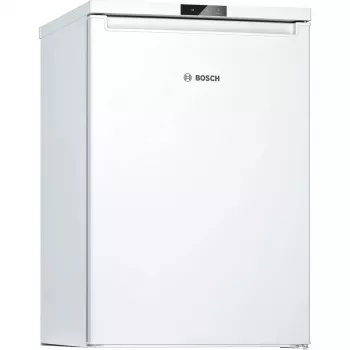 Šaldiklis vertikalus Bosch Serie 2 GTV15NWEB — 83 L, laisvai pastatomas, E klasė, 39 dB, dešinieji vyriai, baltas