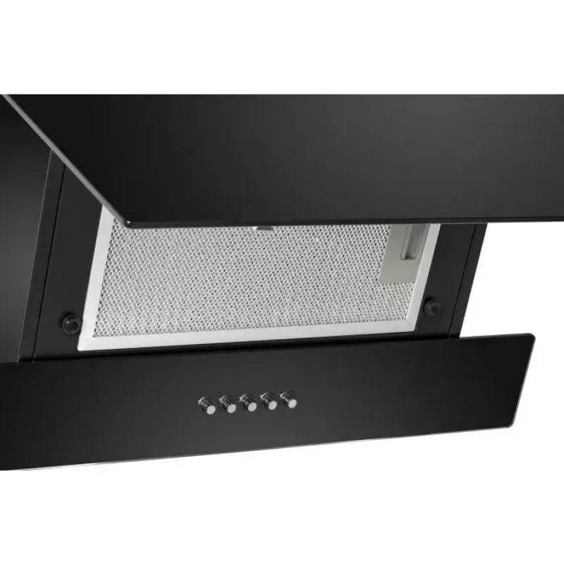 Bomann DU 7607 G pakabinamas gartraukis, 60 cm, 302 m³/h, 68 dB, aliuminio filtras, LED, išorinis/recirkuliacinis, juodos spalvos