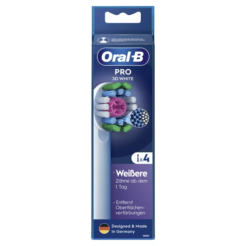 Šepetėlių galvutės Oral-B 860960 4 vnt., balti keičiamieji antgaliai