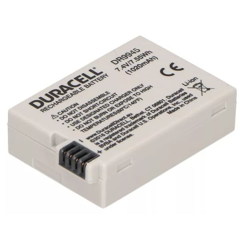 Duracell akumuliatorius fotoaparatui – Canon LP-E8 pakaitalas, 1020 mAh, 7,4 V, ličio jonų (Li-Ion)