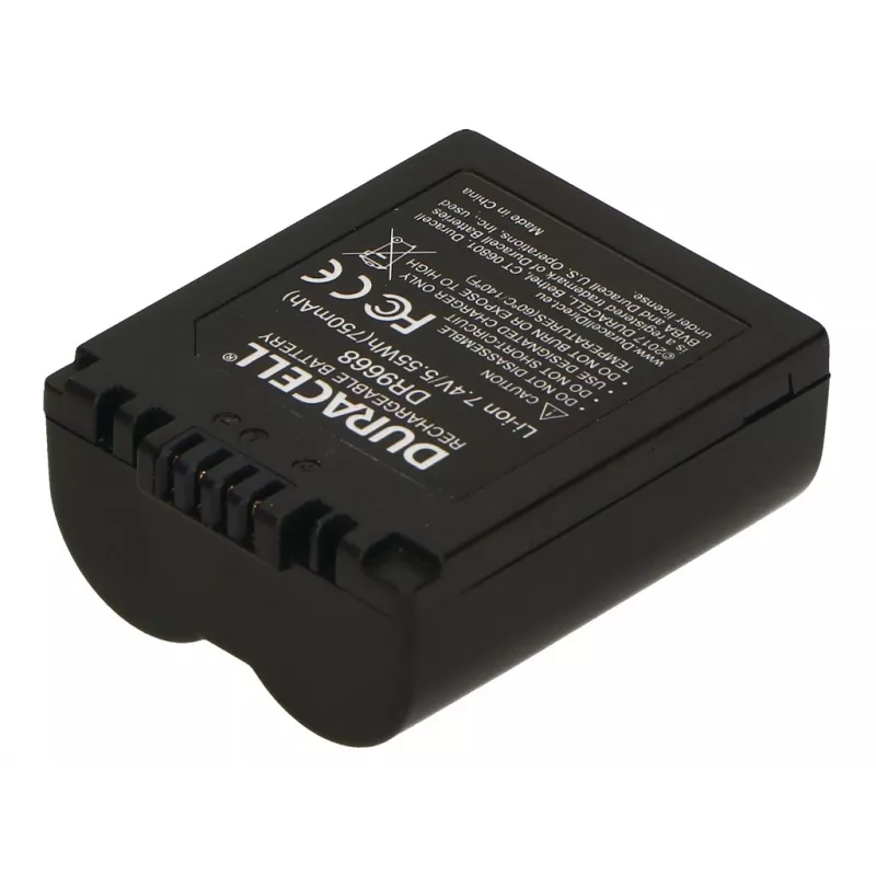 Baterija fotoaparatui Duracell DR9668, ličio jonų, 750 mAh, 35x44x18 mm