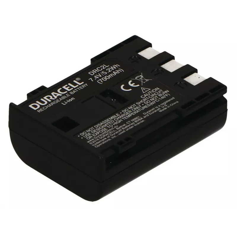 Duracell baterija fotoaparatui - Canon NB-2L atitikmuo, 700 mAh, 7,4 V, ličio jonų (Li-Ion)