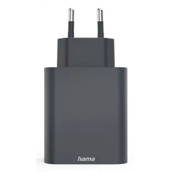 Hama 00086445 greitasis įkroviklis išmaniesiems telefonams ir planšetėms, pilkas