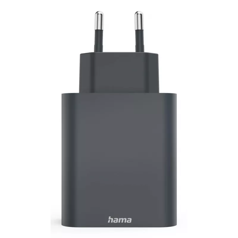 Hama 00086445 greitasis įkroviklis išmaniesiems telefonams ir planšetėms, pilkas