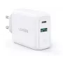 Ugreen 60468 belaidis įkroviklis planšetei, telefonui, universalus, baltas, greitas įkrovimas