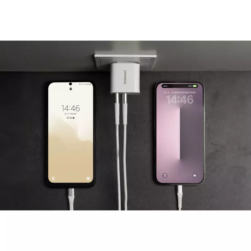 Intenso POWER ADAPTER 2XUSB-A 7802412 universalus baltas sieninis įkroviklis