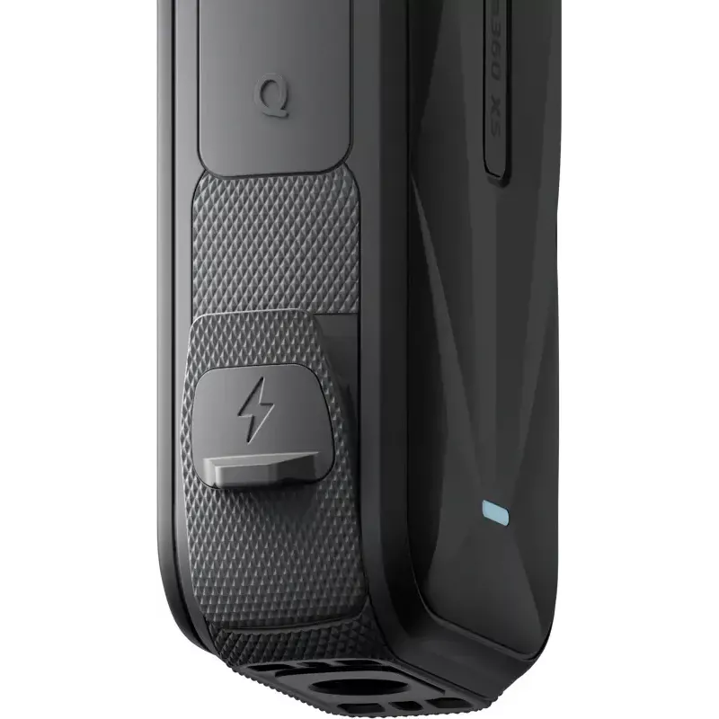 Apsauginis dangtelis Insta360 X5 USB-C įkrovimo prievadui – atsparus orams, juodas, 26,2×15,1×9,5 mm