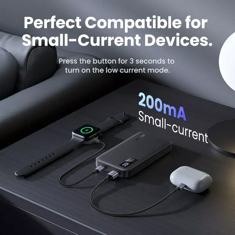 Ugreen 25747 Power Bank 10000 mAh Li-Ion Juodas