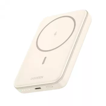Ugreen 25208 Power Bank 10000 mAh su belaidžiu įkrovimu Smėlio spalvos