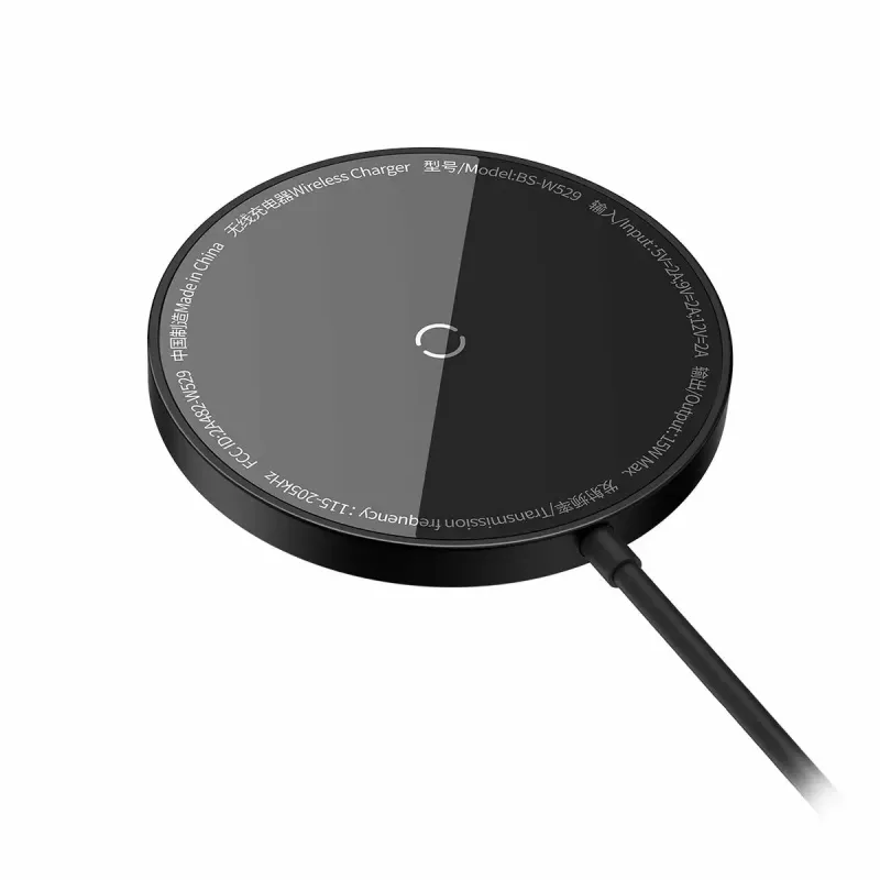 Belaidis kroviklis Baseus CCJJ040001 15 W USB juodas