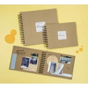Hama Craft fotoalbumas rudas 40 lapų 10x15 cm spiralinis įrišimas